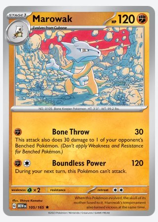 Marowak — catalogusbeeld
