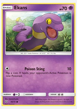 Ekans — catalogusbeeld