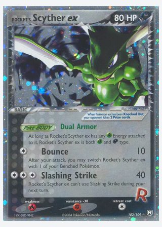 Rocket's Scyther ex — catalogusbeeld