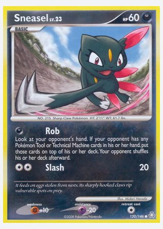 Sneasel — catalogusbeeld