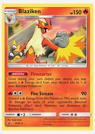 Blaziken — catalogusbeeld