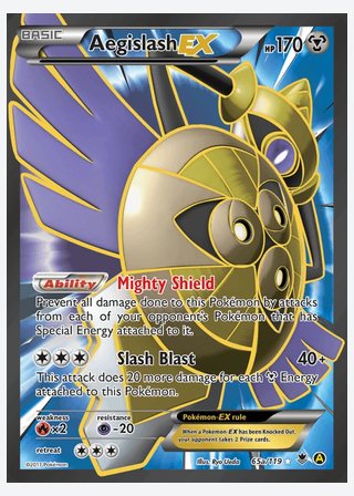 Aegislash EX — catalogusbeeld