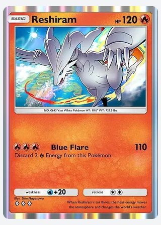 Reshiram — catalogusbeeld