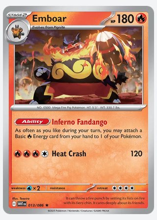 Emboar — catalogusbeeld