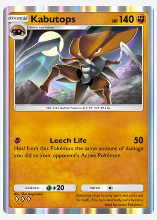 Kabutops — catalogusbeeld