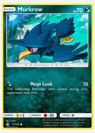 Murkrow — catalogusbeeld