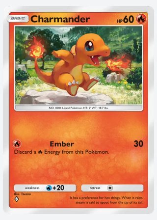 Charmander — catalogusbeeld