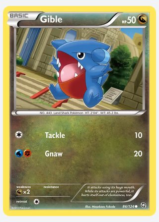 Gible — catalogusbeeld