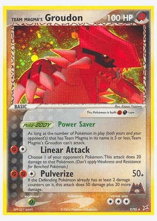Team Magma's Groudon — catalogusbeeld