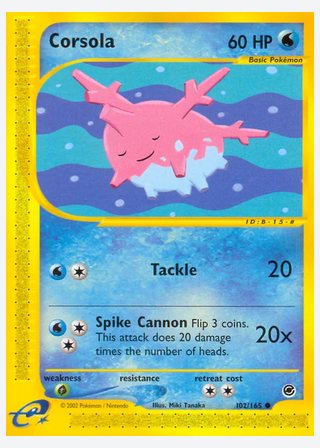 Corsola — catalogusbeeld