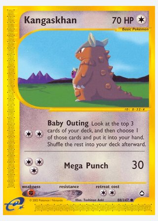 Kangaskhan — catalogusbeeld