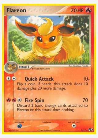 Flareon — catalogusbeeld