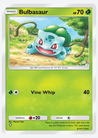 Bulbasaur — catalogusbeeld