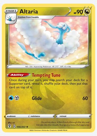 Altaria — catalogusbeeld