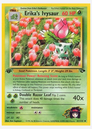 Erika's Ivysaur — catalogusbeeld