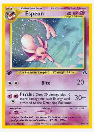 Espeon — catalogusbeeld