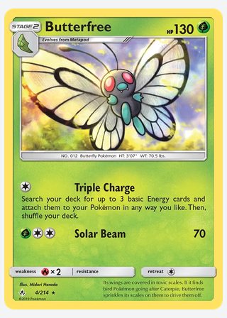 Butterfree — catalogusbeeld