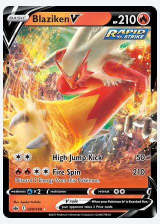 Blaziken V — catalogusbeeld