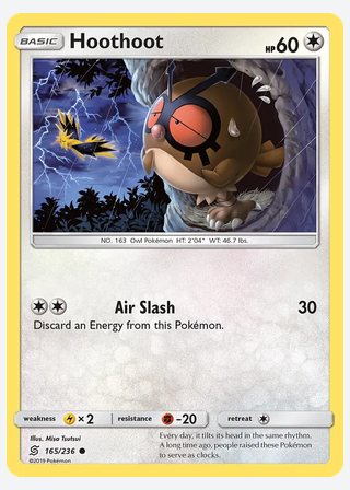 Hoothoot — catalogusbeeld