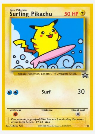 Surfing Pikachu — catalogusbeeld