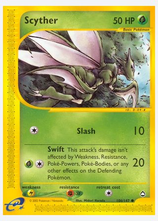 Scyther — catalogusbeeld
