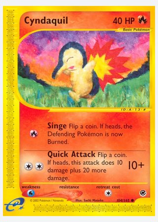 Cyndaquil — catalogusbeeld