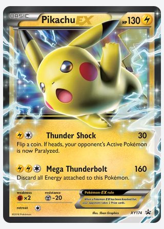 Pikachu-EX — catalogusbeeld