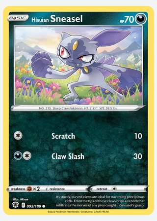 Hisuian Sneasel — catalogusbeeld