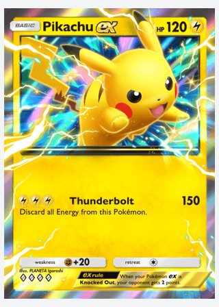 Pikachu ex — catalogusbeeld