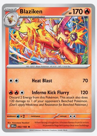 Blaziken — catalogusbeeld