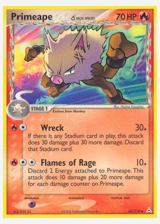 Primeape δ — catalogusbeeld