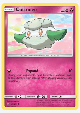 Cottonee — catalogusbeeld