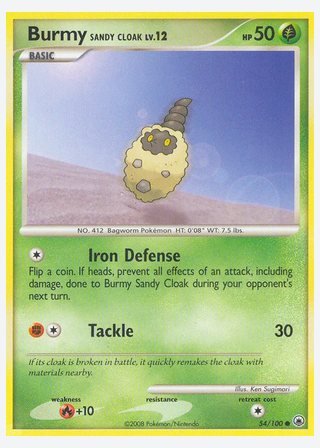 Burmy Sandy Cloak — catalogusbeeld
