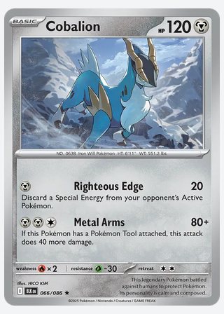 Cobalion — catalogusbeeld