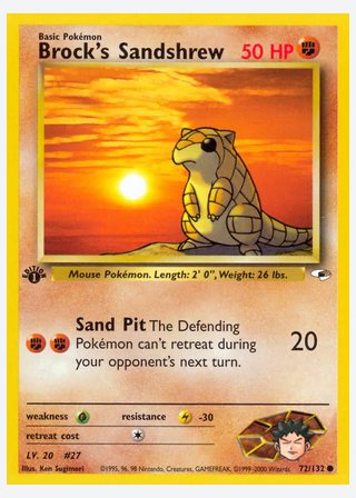 Brock's Sandshrew — catalogusbeeld