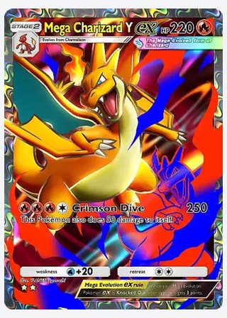 Mega Charizard Y ex — catalogusbeeld