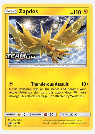 Zapdos — catalogusbeeld