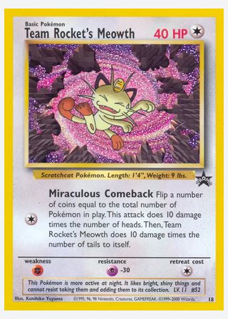 Team Rocket's Meowth — catalogusbeeld