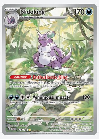 Nidoking — catalogusbeeld