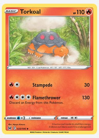 Torkoal — catalogusbeeld