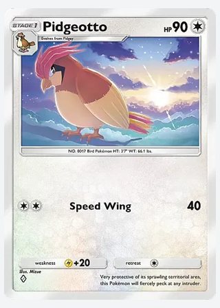 Pidgeotto — catalogusbeeld