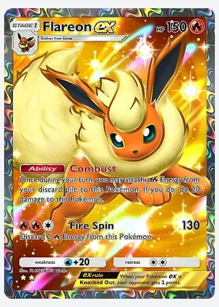 Flareon ex — catalogusbeeld