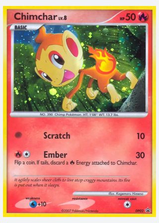 Chimchar — catalogusbeeld