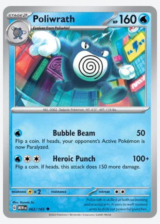 Poliwrath — catalogusbeeld