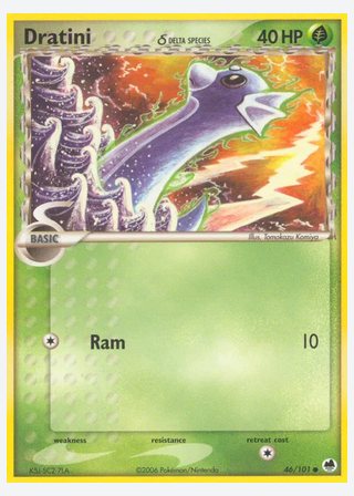 Dratini δ — catalogusbeeld