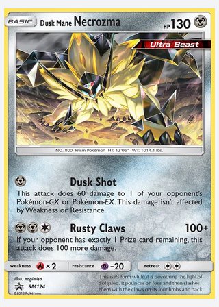 Dusk Mane Necrozma — catalogusbeeld