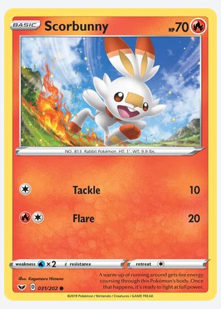 Scorbunny — catalogusbeeld