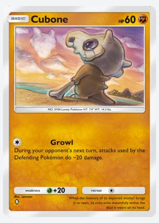 Cubone — catalogusbeeld