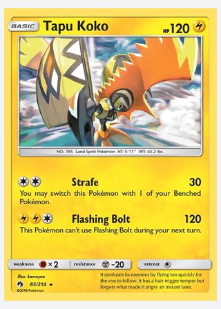 Tapu Koko — catalogusbeeld