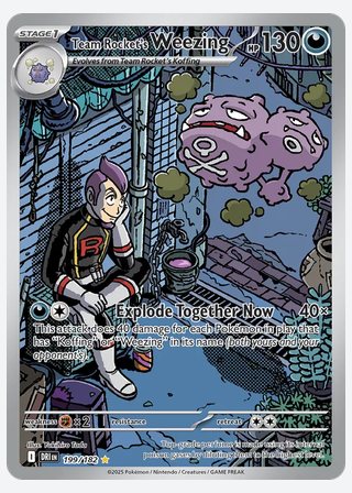 Team Rocket's Weezing — catalogusbeeld